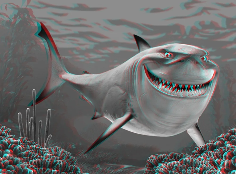 1 шт. универсальные очки с большой оправой, янтарно-синие 3D очки/коричневые синие 3D анаглифы для журналов и фильмов