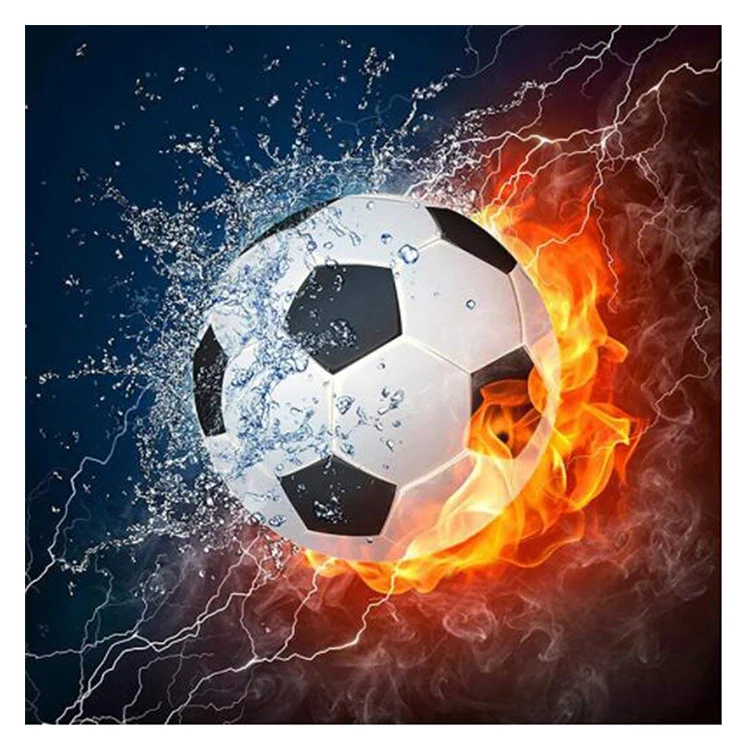 5D DIY diamond painting scenery football Full embroidery rhinestones Cross stitch Embroidery Crafts Decoration gift | Дом и сад