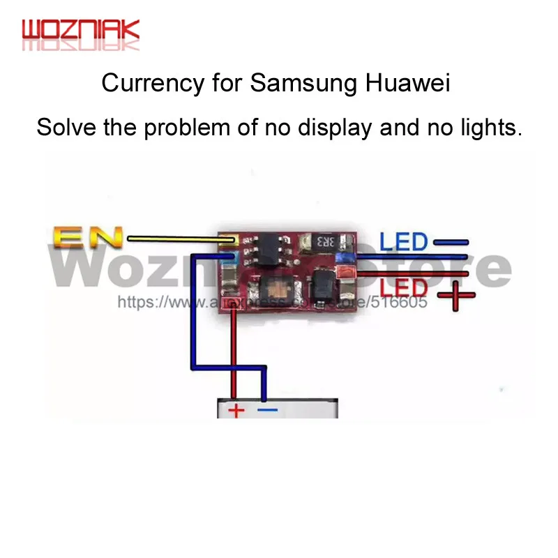 Валюта Wozniak для Samsung Huawei решает проблему отсутствия дисплея и нет подсветки чип IC