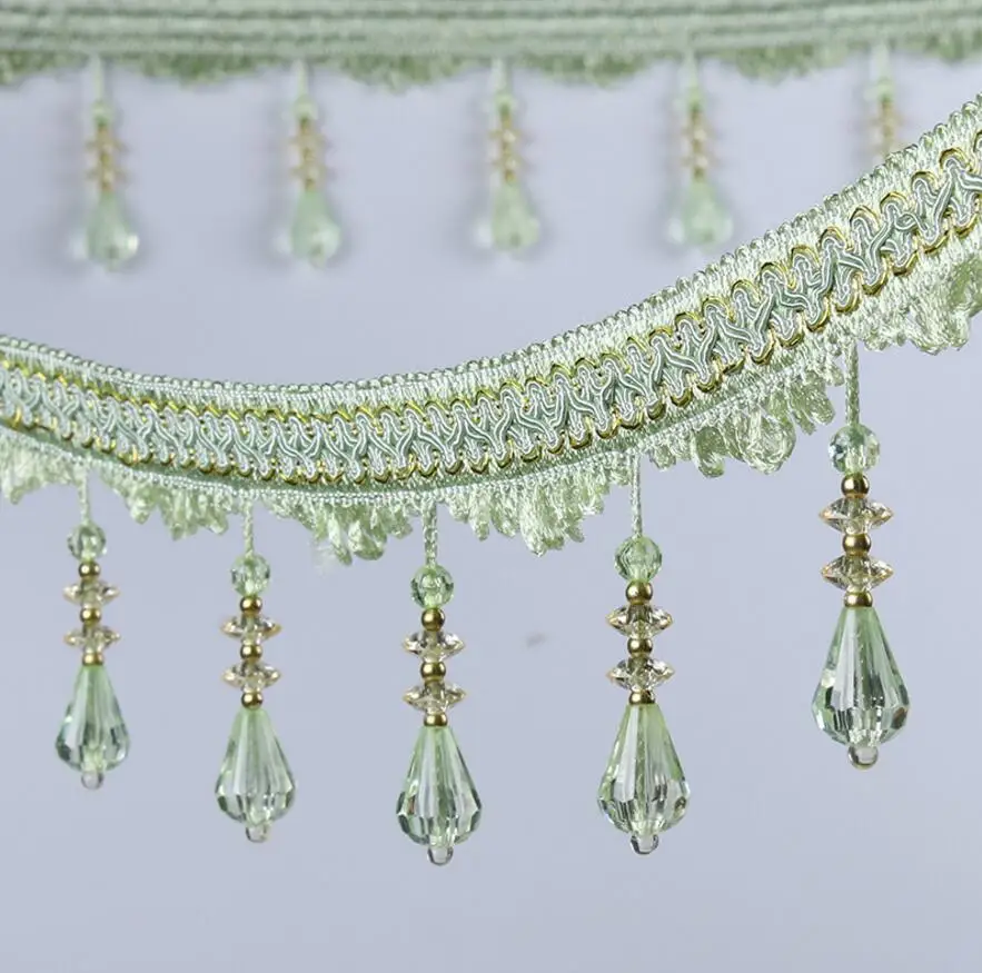 12 метров бусинки под алмаз подвесная кружевная ткань отделка Лента для окна