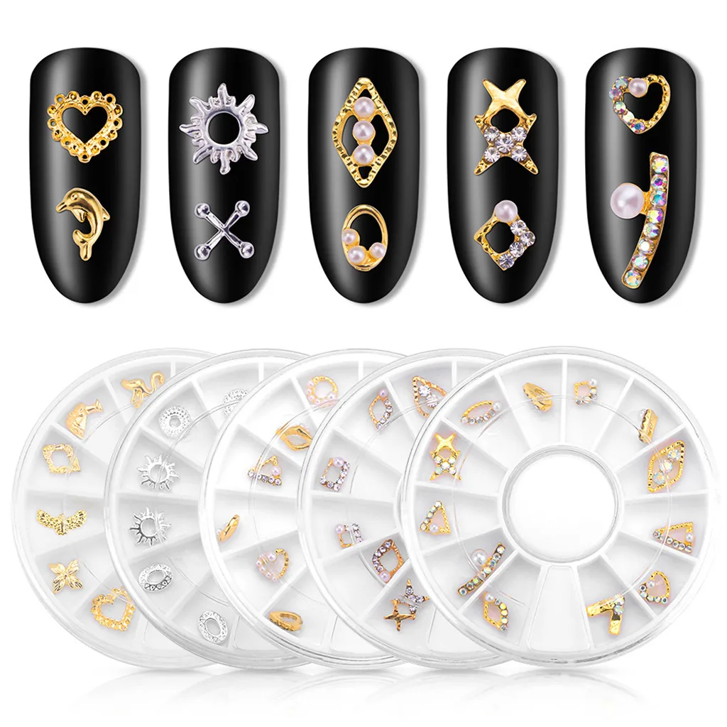 New Fashion Women Nail Art DIY Design Decoration Jewelry Accessories Hollow Diamond Cards Glasses Beauty Ladies | Красота и здоровье