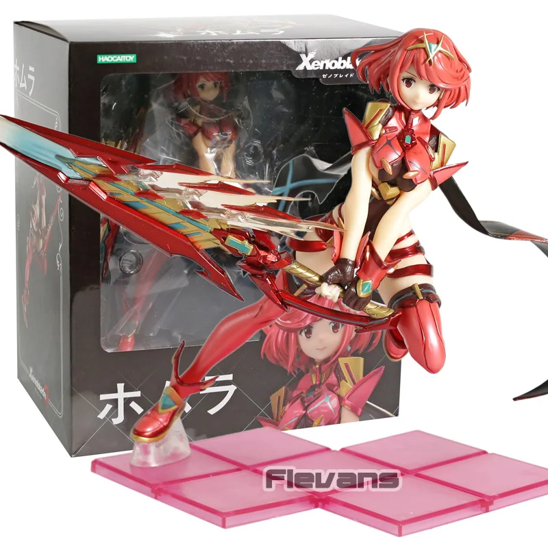 Pyra Homura box Xenoblade Chronicles 2 Mythra Hikari/Pyra Homura ПВХ фигурка Коллекционная модель игрушки - Цвет: Pyra Homura box