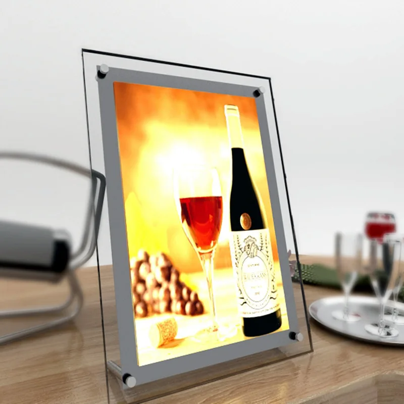 Акриловая рамка для постеров A3 светодиодная подсветка фоторамки освещение