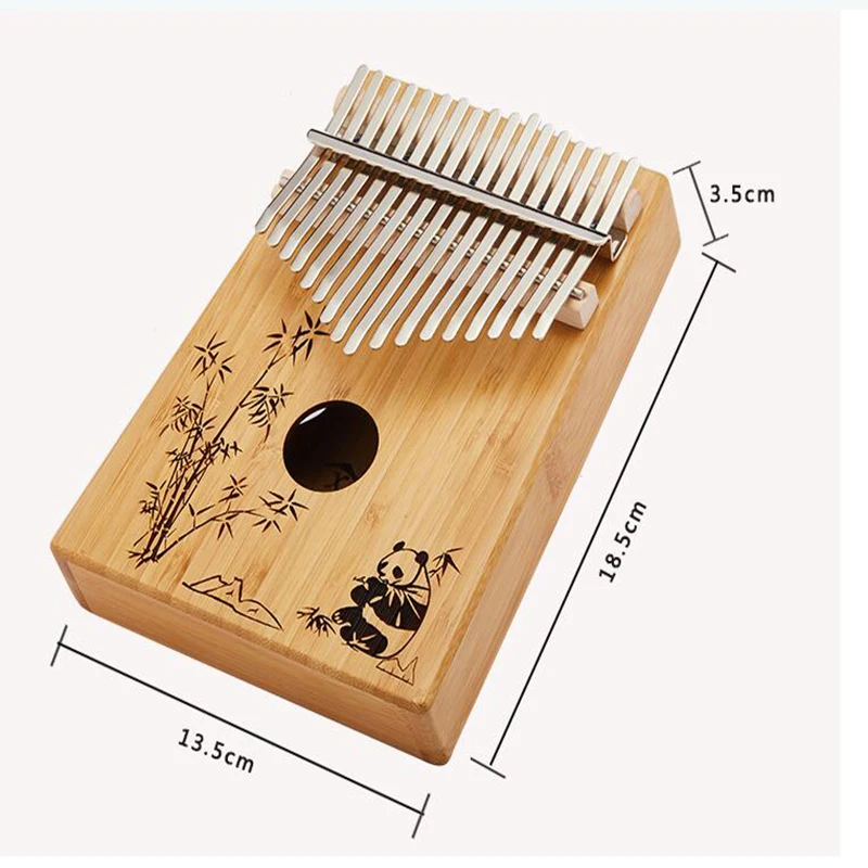 Новое поступление 17 клавишных пальцев Kalimba Mbira Sanza большой палец пианино панда