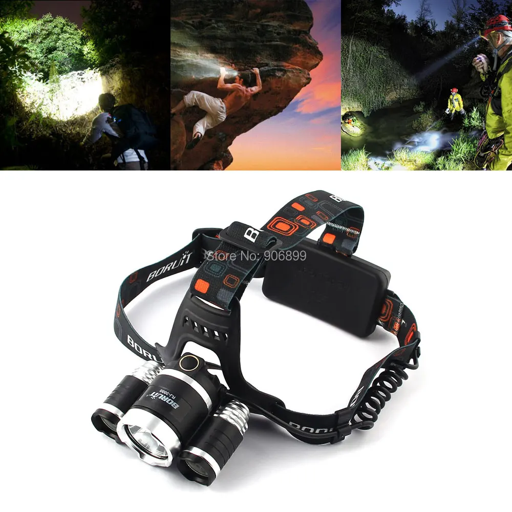 3 светодиодные фары супер Мощность 5000lm CREE xm l T6 LED оранжевый La мотоцикл Фары для
