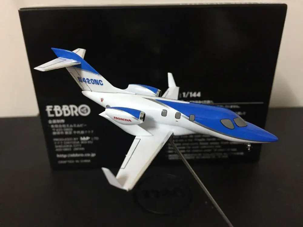 Полностью металлическая модель самолета Hondajet Honda N420EX Ebbro 1/144 синий/белый|caterpillar