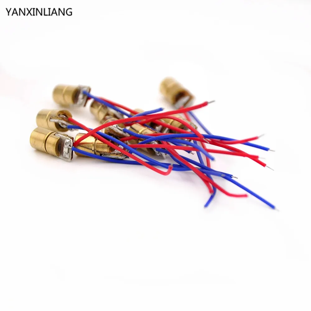 10 шт. новая регулируемая лазерная указка с Красной Медной головкой 3 в 650 нм 5 мВт |