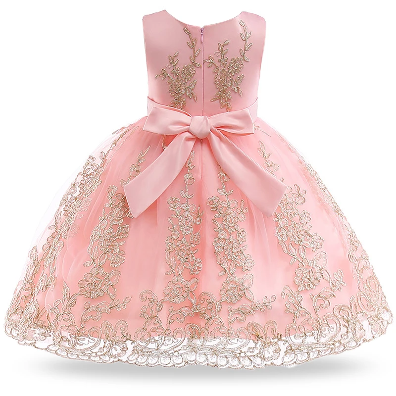 2019 Winter Toddler Girls Dress Wedding Kids Dresses For Children Clothing Birthday Party Flower Lace Princess | Детская одежда и