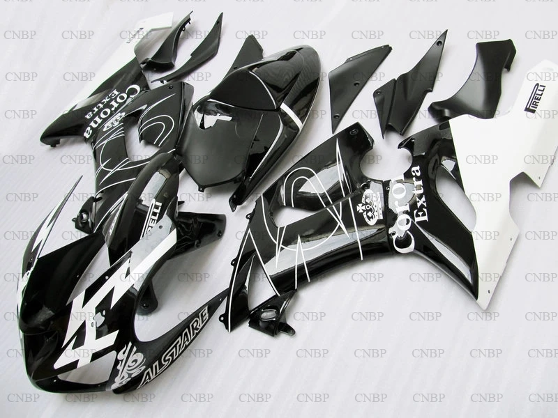 636 ZX-6r 2005 - 2006 мотоцикл обтекатель ниндзя 06 наборы для Kawasaki ZX6r черный белый цвет
