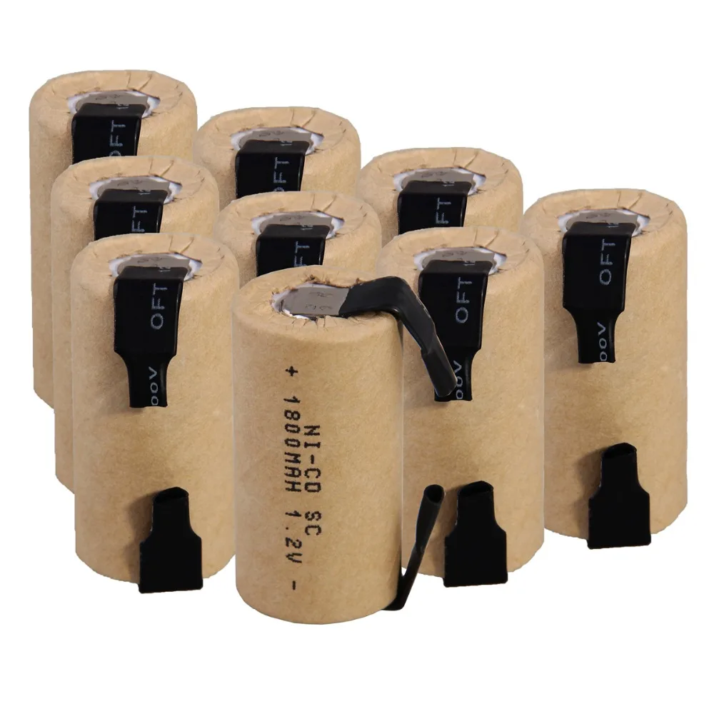 9 шт. SC 1800mah 1 2 v аккумулятор NICD аккумуляторы для makita bosch B & D Hitachi metabo dewalt