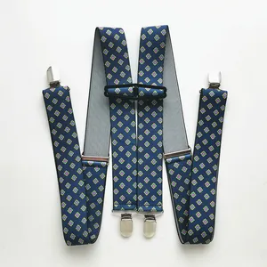 Подтяжки BD049 с китайским принтом, эластичные регулируемые, унисекс, для подростков, взрослых, детей, женщин, 4 зажима