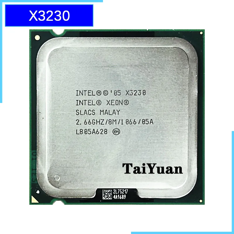Intel Xeon X3230 2 6 ГГц четырехъядерный процессор 8 м 100 Вт 1066 LGA 775|Процессоры| |