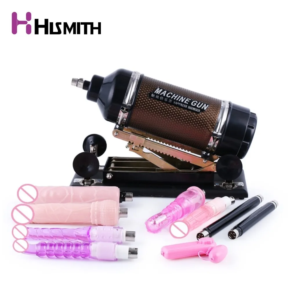 Мощный интимный пистолет Hismith автоматический выдвижной фаллоимитатор