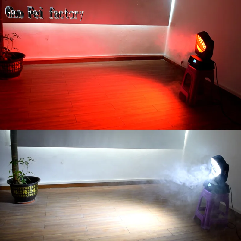 Движущаяся головка led zoom wash сценический свет с 36*18 Вт rgbwa uv 6в1 dj шоу оборудование