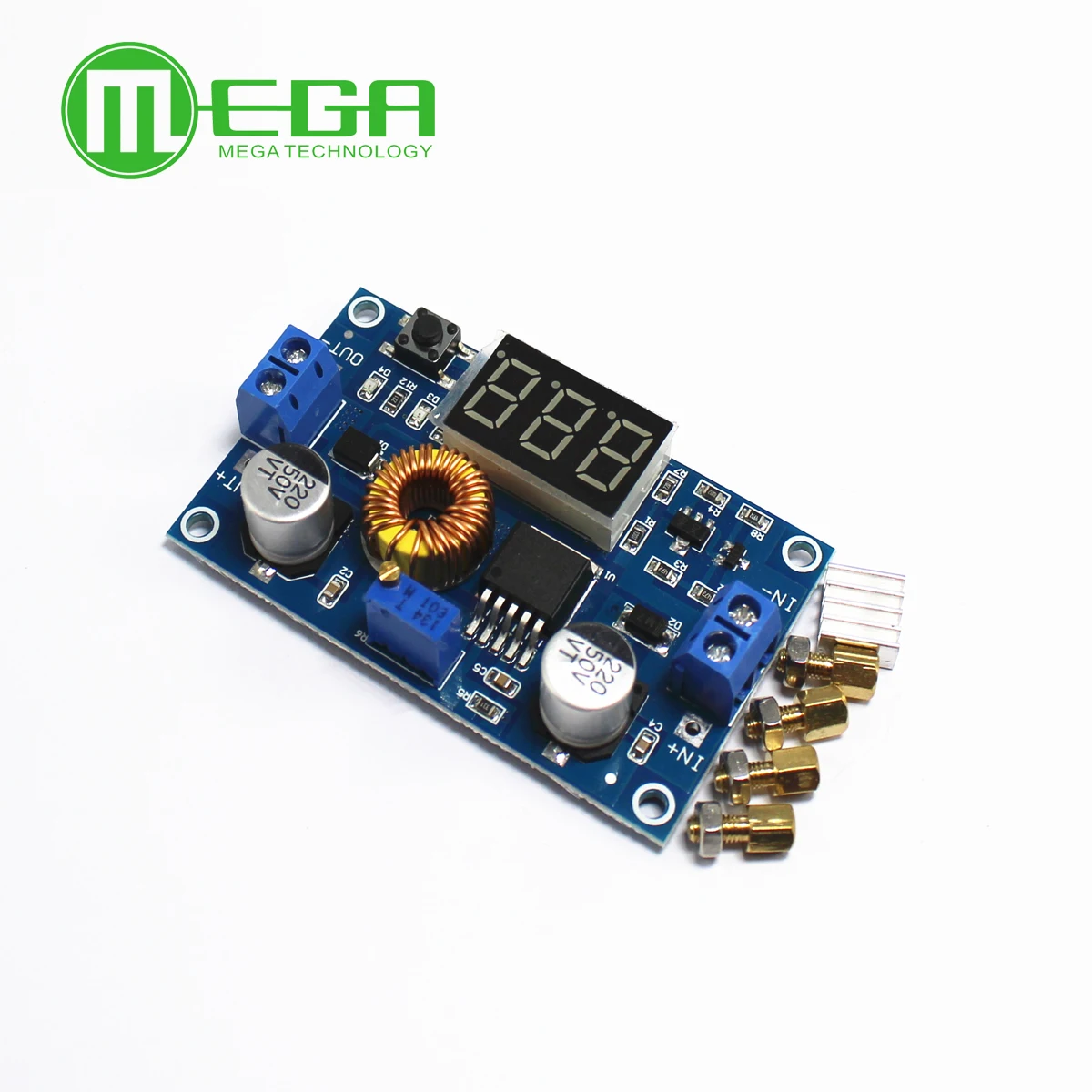 XL4015 5A Высокая мощность 75 Вт DC Регулируемый понижающий модуль + светодиодный