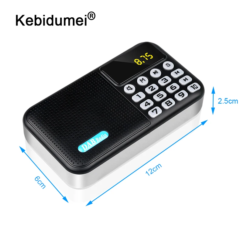 Kebidumei Hot DAB + FM цифровой радиоприемник Встроенный Bluetooth динамик Mini USB музыкальный