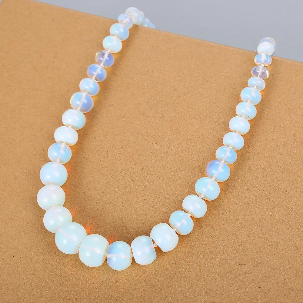 AAA натуральный камень опал драгоценный ожерелье мощность кристаллическое