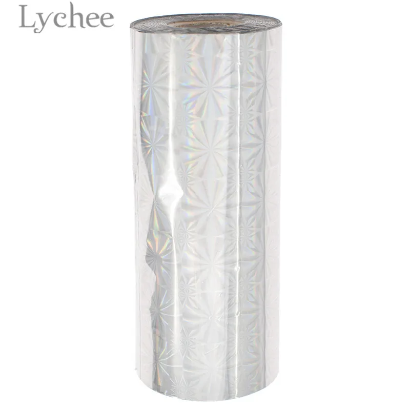 39 Lychee 16 см x 120 м ПЭТ многоцветная фольга горячего тиснения бумага тисненая Лазерная Фольга бумага DIY ручной работы материал для одежды карты - Цвет: 39