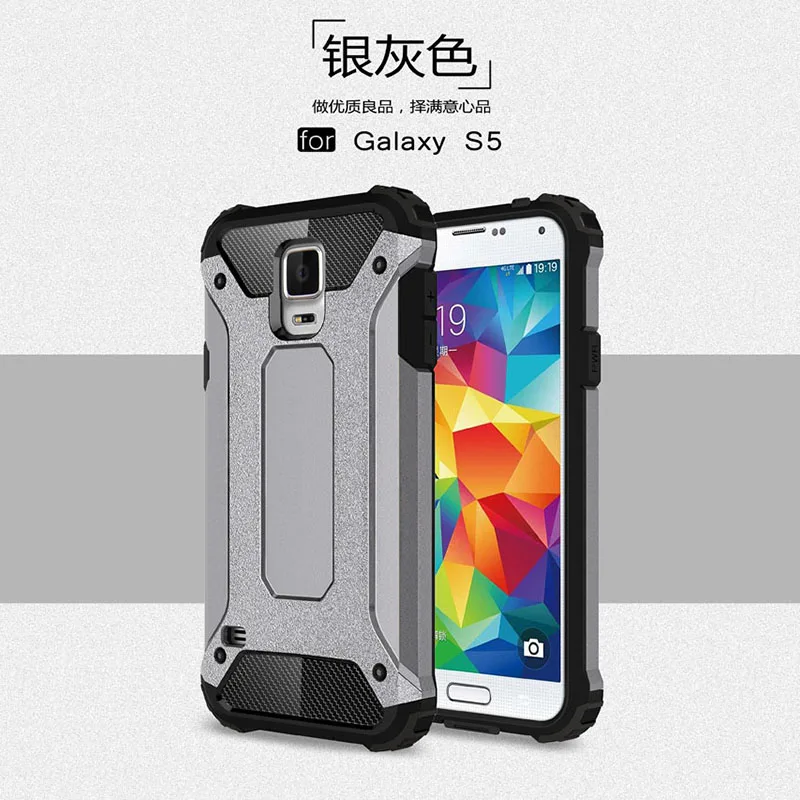 Чехол для samsung Galaxy S5, чехол для samsung Galaxy S5 Neo Duos Plus Sm G900F G903 G900 I9600, Sm-G900F чехол - Цвет: Silver Gray