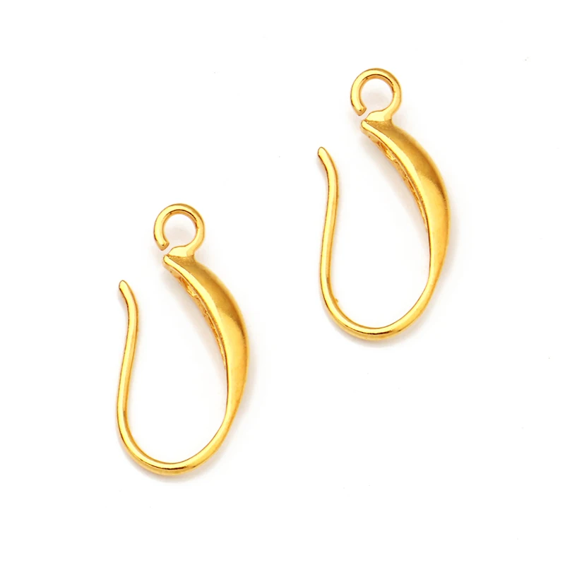 Серьги-Крючки с петлей ювелирные изделия из латуни разноцветным покрытием 15 мм 19