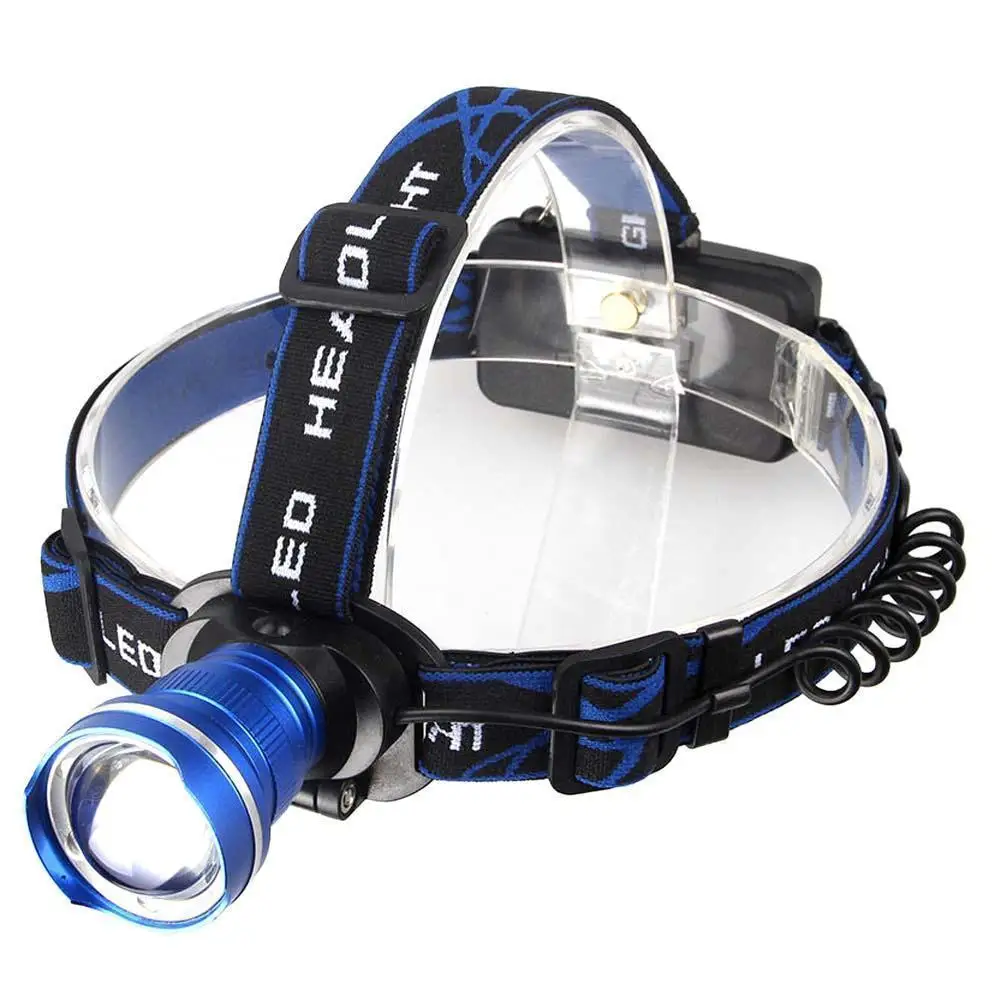 AIMIHUO Headlamp CREE XML T6 LED Headlight USB Rechargeable Head Lamp High Power Zoomable Flashlight | Освещение