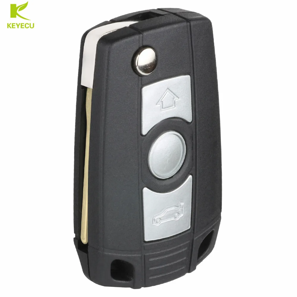 Запасной модифицированный флип ключ KEYECU дистанционный брелок от машины 3 кнопки
