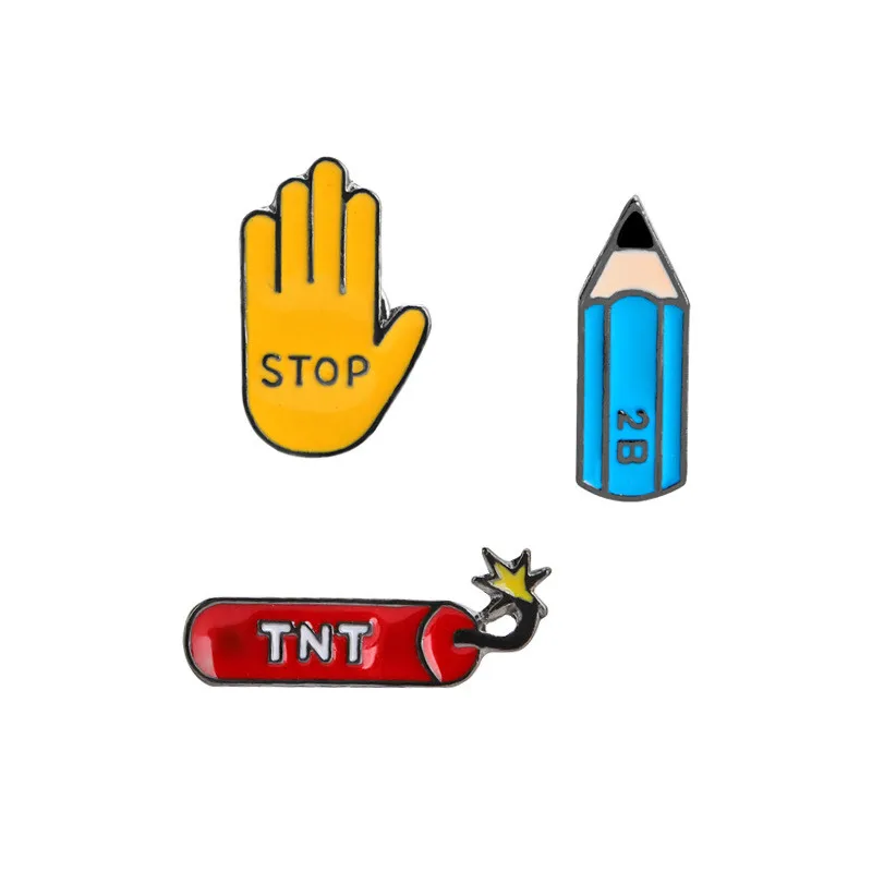 Брендовые женские броши MJARTORIA в комплекте из 3 предметов брошь с надписью