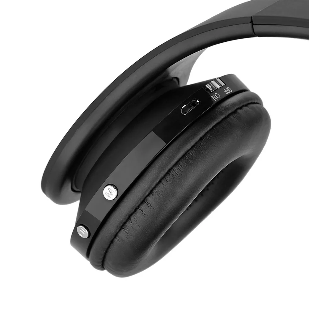 Беспроводной наушники Bluetooth Шум шумоподавления гарнитуры стерео Складная ПК с