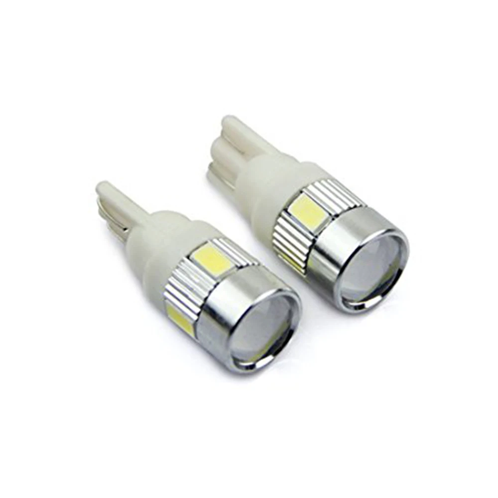

Yushuangyi 10X 5730 6-SMD 194 168 175 2825 W5W T10 светодиодный ные лампы для автомобисветильник с клиновым цоколем t10 Светодиодная лампа