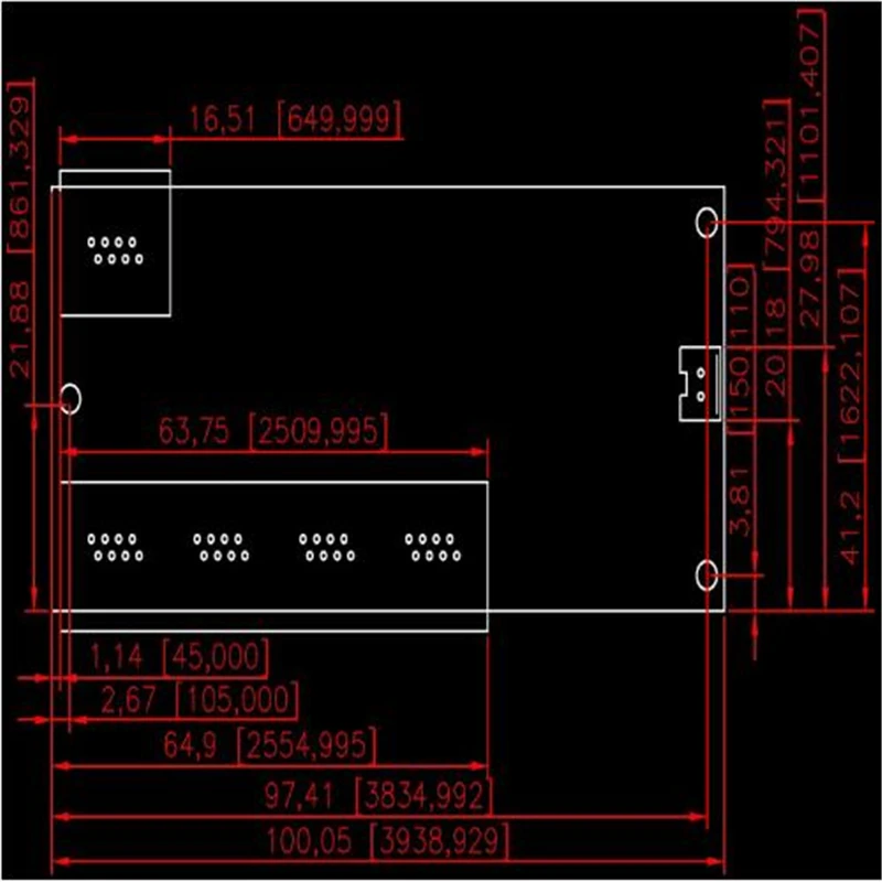 OEM -  5  10/100 /   5-12      ethernet pcb rj45