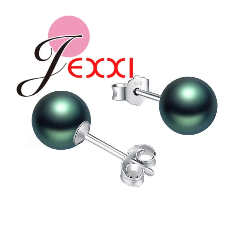 Винтажные темно зеленые серьги с жемчугом из серебра 925 пробы|pearl earrings|earrings for
