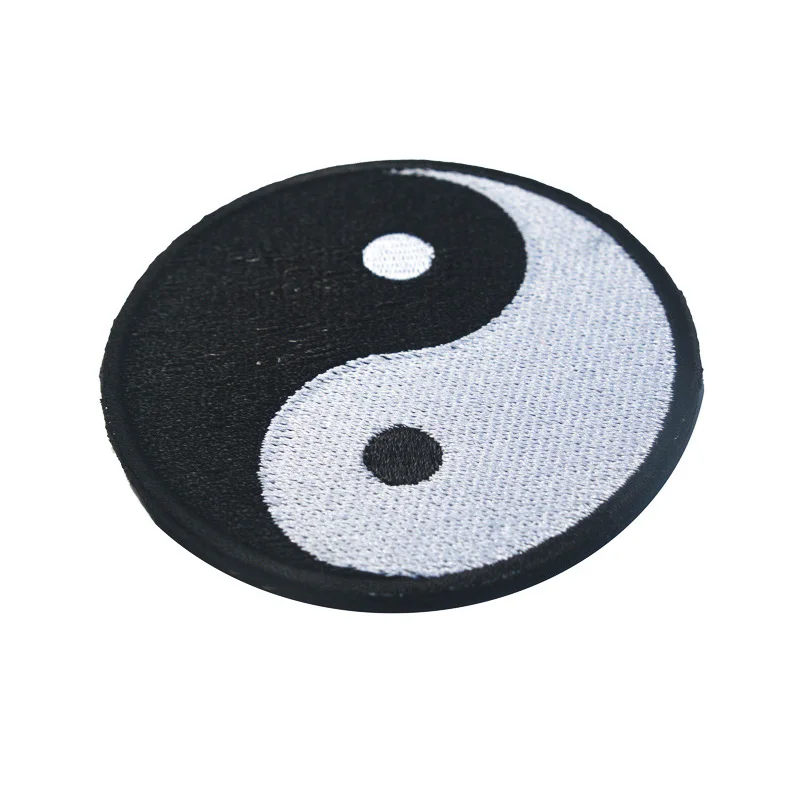 Пластырь с логотипом Tai Chi восемь рисунков значка Yin и Yang 3D вышивка аппликация
