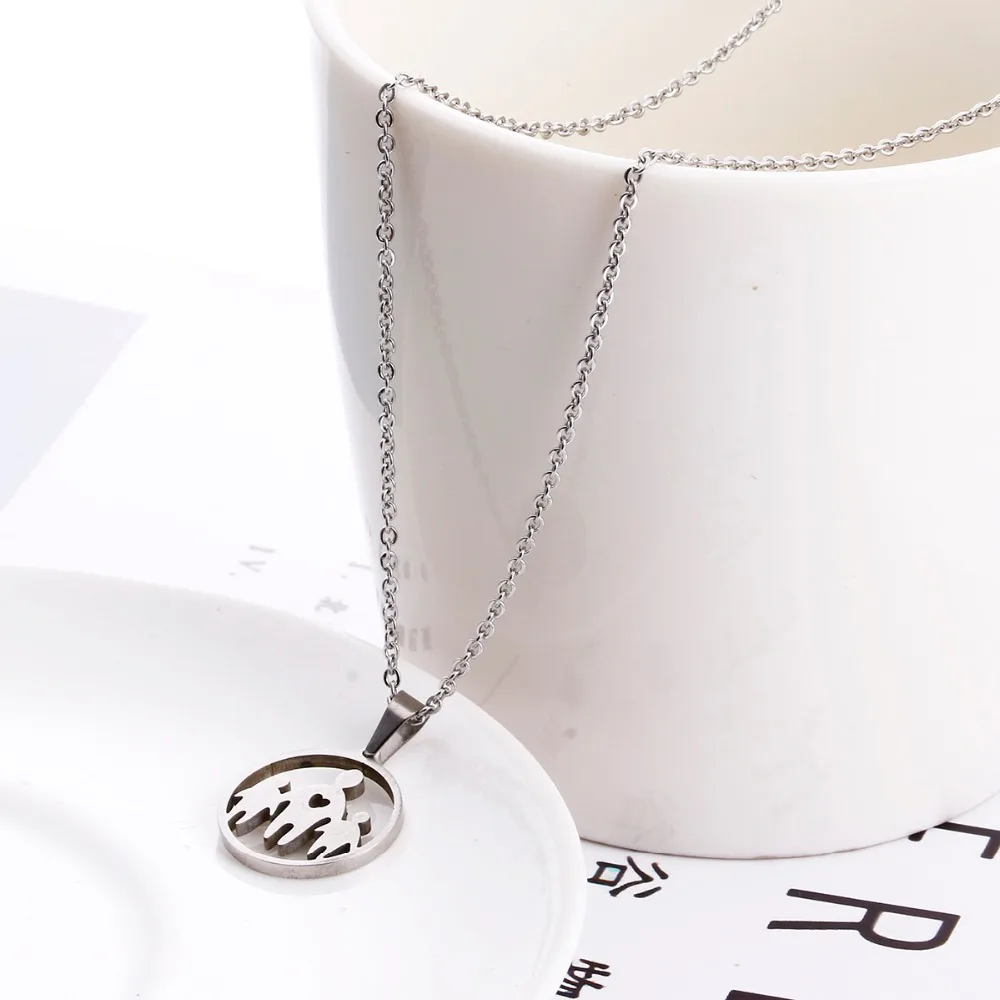 1 шт. цепочка чокер из нержавеющей стали с кулоном|love pendant|gift for sisterchain choker |