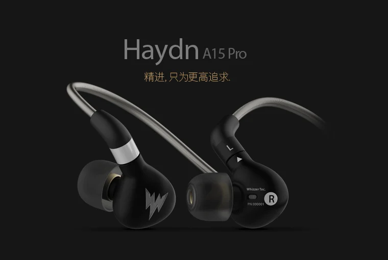 Whizzer Haydn A15 Pro In Ear монитор динамические наушники металлические HiFi гарнитура