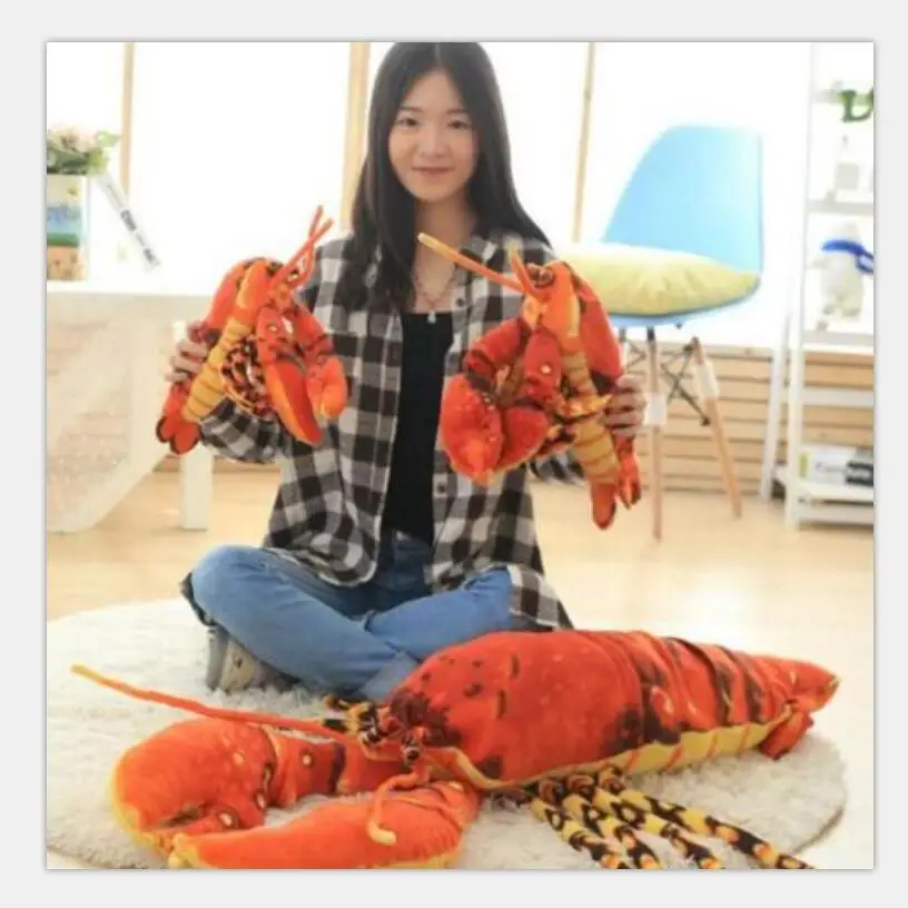 

Имитация красного лобстера мягкие животные 45 см креативная плюшевая игрушка подушка домашний Декор подарок для детей