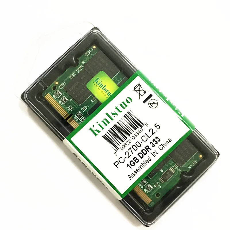Оперативная память Kinlstuo для ноутбука оперативная DDR1 DDR 400 333 MHz/PC 3200 PC 2700 200Pins 512 МБ 1