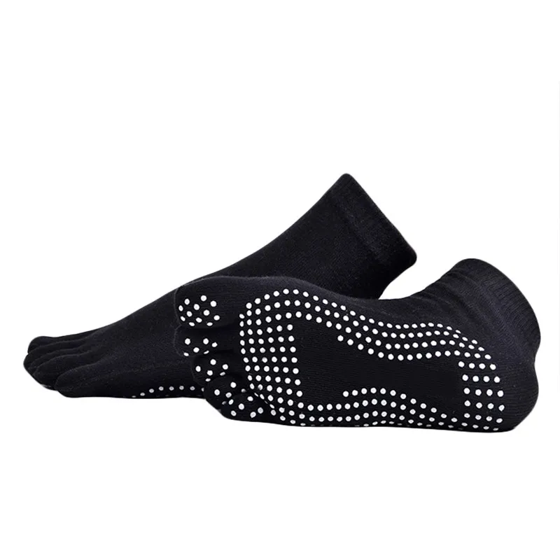 Спортивные носки для фитнеса Нескользящие Дышащие с пятью пальцами скалолазания