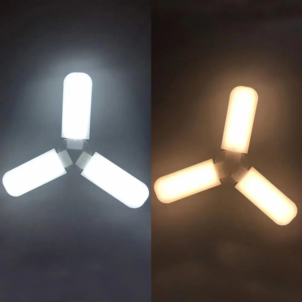30W/45W/60W Foldable LED Trefoil Light Bulb E27/B22 Super Bright Fan Lamp Energy Saving For Household and Hallway AC95-265V | Лампы и