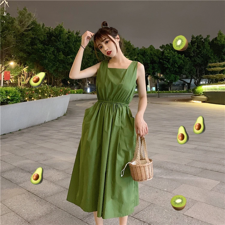 Женское платье новая летняя женская одежда модный бренд милый корейский стиль