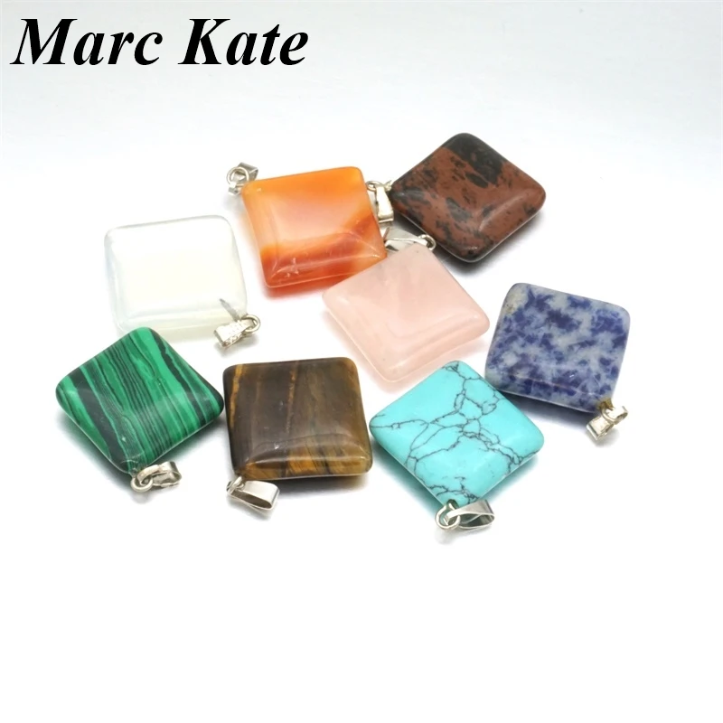 Кулон из натурального кварца в ассортименте подвеска виде розового тигрового