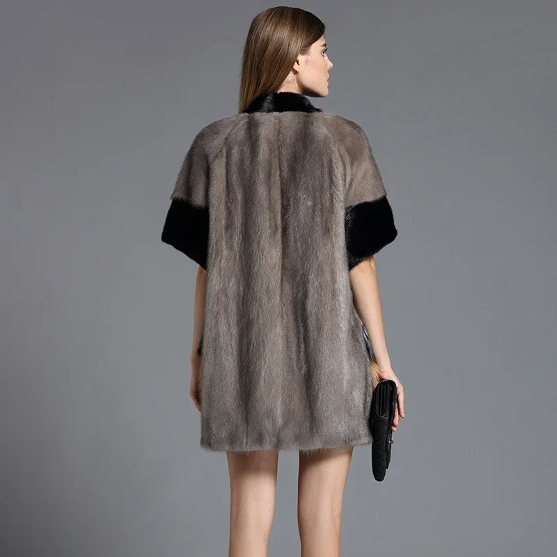 2021 бренд класса люкс для женщин натуральная норковая Меховая куртка длинная