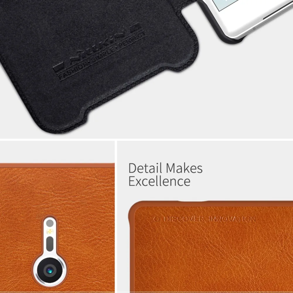 Для Sony Xperia XZ2 Телефон Case Nillkin винтажные Qin откидная крышка PU кожаный чехол PC