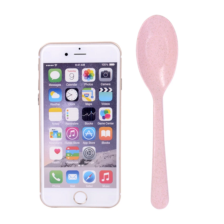 Kitchen Accessories Popular New wheat straw Spoon Portable High Quality Eco friendly tableware Hot Sale Restaurant |