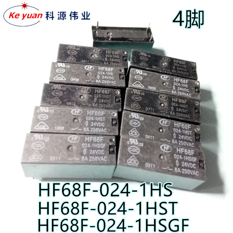 

Реле JQX-68F 024-1HS 4PIN HF68F 024-1HS 1HST