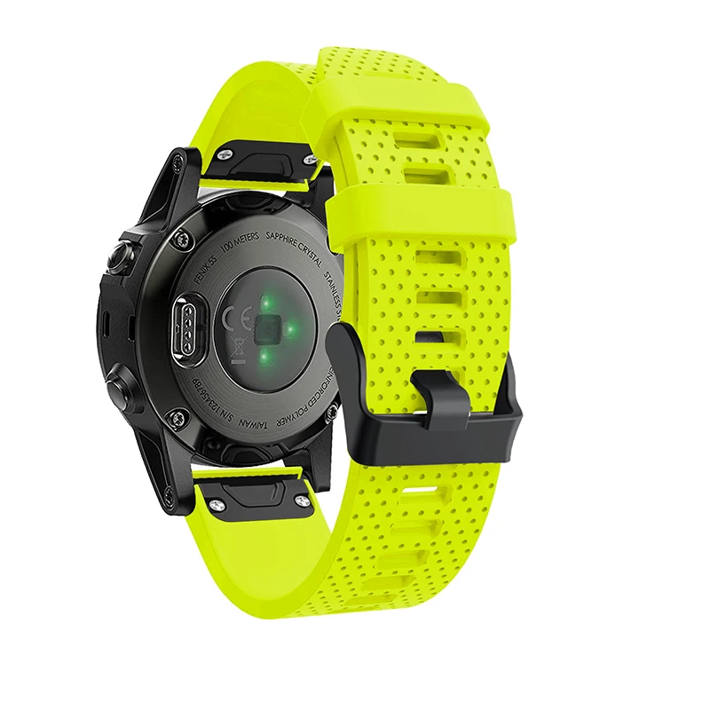 26 22 20 мм ремешок для garmin fenix 5 5X 5S Plus 3 3HR часы Quick fit Силиконовый Easyfit наручные часы ремешок для garmin fenix 5x5 5S
