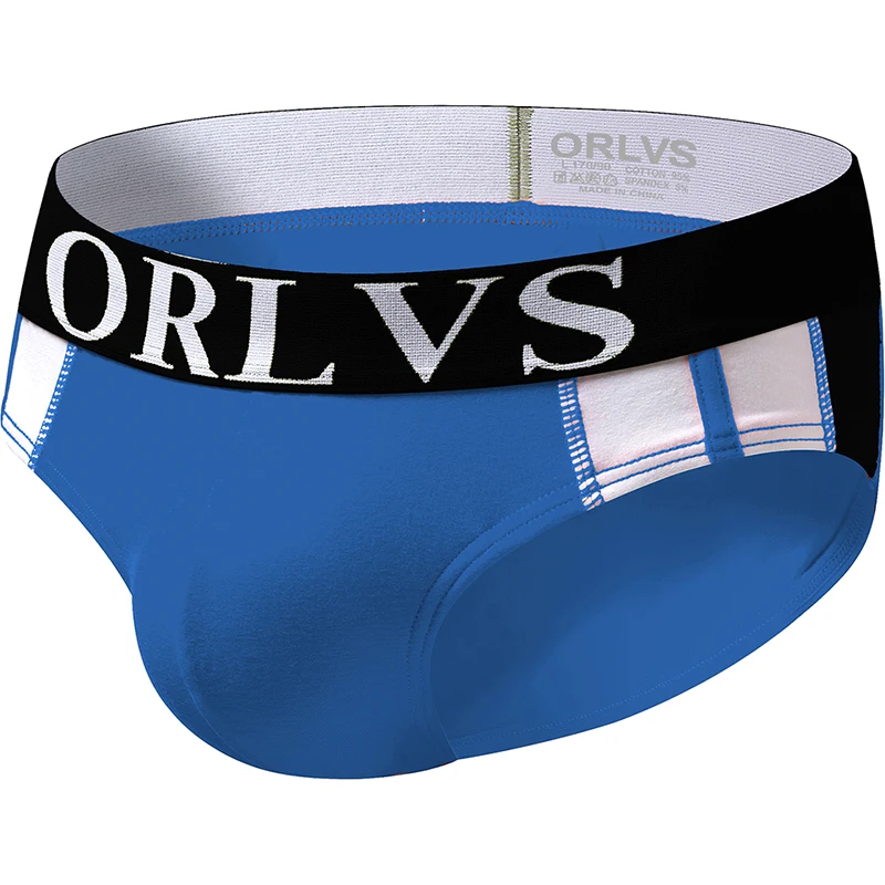 C мужские сексуальные трусы бикини для геев хлопковые в полоску нижнее белье 4