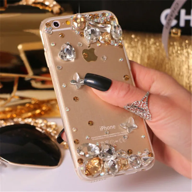LaMaDiaa блестящий чехол для телефона с кристаллами и стразами iPhone 8 Plus XR мягкая