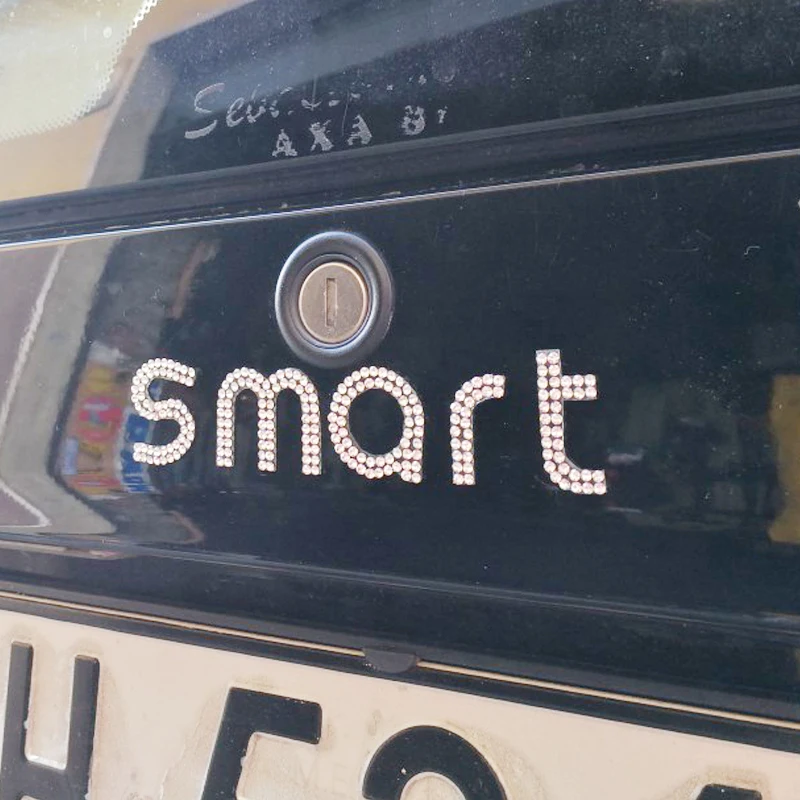 Наклейка на автомобиль с буквенным логотипом для Smart 453 451 Fortwo Forfour, блестящая наклейка на хвост автомобиля, наклейка на кузов, декоративные аксессуары, модель автомобиля