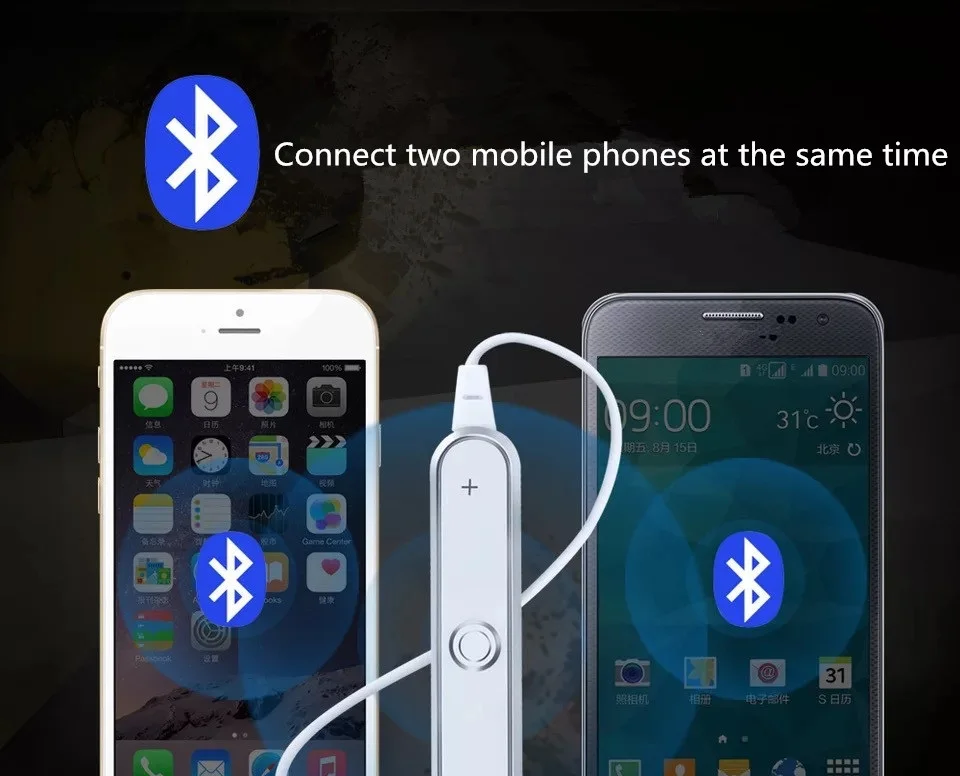 Универсальный S6 спортивные Беспроводной Bluetooth наушники гарнитура наушник с