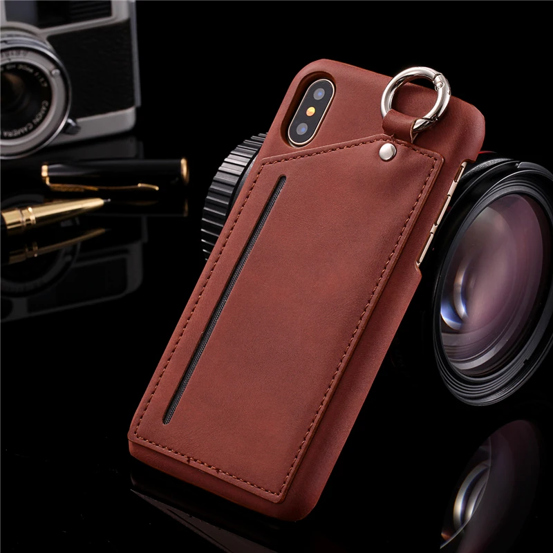 Модный чехол с металлической пряжкой для iphone 6 6S 7 8 plus X 10 XR XS MAX